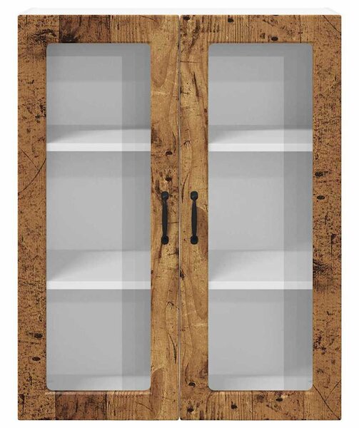 Fali konyhaszekrény ajtóval Öreg fa 80 x 31 x 100 cm Faanyag