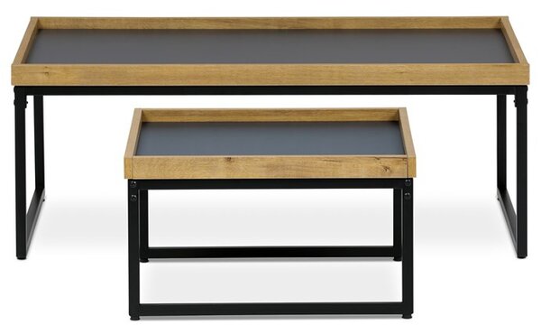 Dohányzóasztal 100 × 60 × 39 cm, MDF, tölgy CT-611 OAK
