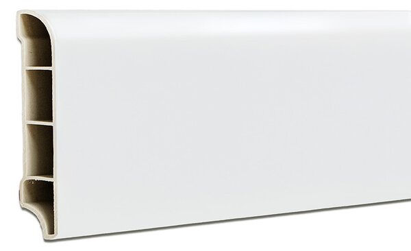 Vinyl SPC padlószegély Snow white 2400x60x12 mm