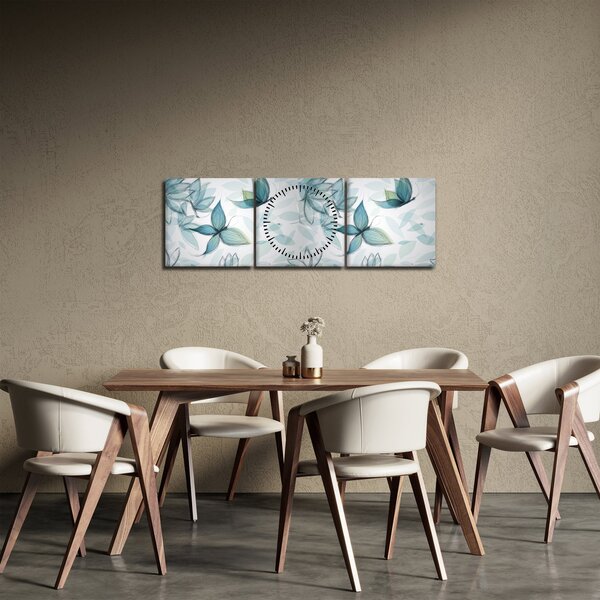 Kép - kék csokornyakkendő (órával) (90x30 cm)