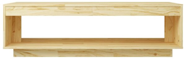 Tömör fenyőfa dohányzóasztal 110 x 50 x 33,5 cm