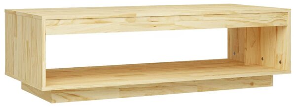 Tömör fenyőfa dohányzóasztal 110 x 50 x 33,5 cm