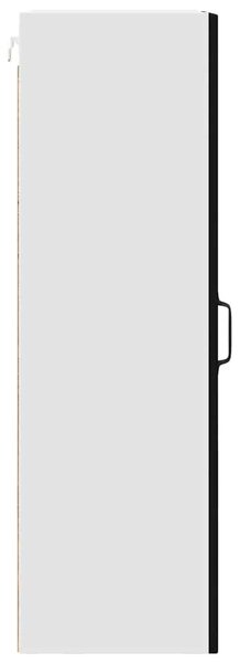 Konyhaszekrény polcokkal Fekete 50 x 31 x 100 cm Faanyag