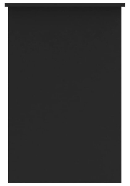 Fekete szerelt fa íróasztal 100 x 50 x 76 cm