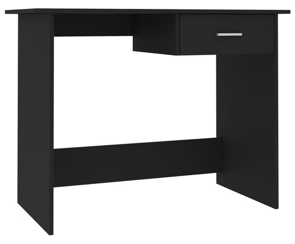 Fekete szerelt fa íróasztal 100 x 50 x 76 cm