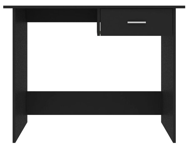 Fekete szerelt fa íróasztal 100 x 50 x 76 cm