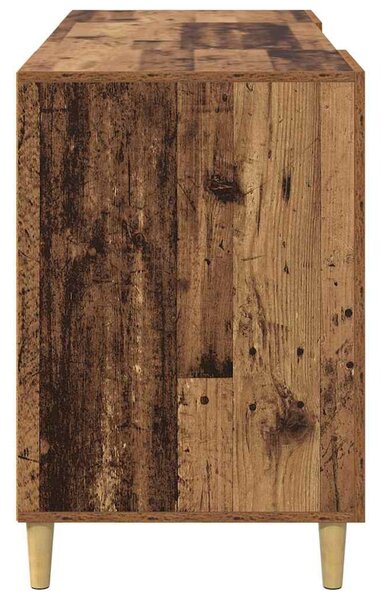 Asztal polcokkal tárolóval Öreg fa 140 x 50 x 75 cm Faanyag