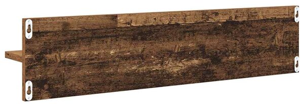 Falpolcok polcokkal 4 pcs Öreg fa 80 x 11,5 x 18 cm Faanyag