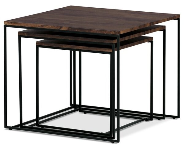 Dohányzóasztal 60 × 60 × 51 cm, MDF, dió AF-3008 WAL