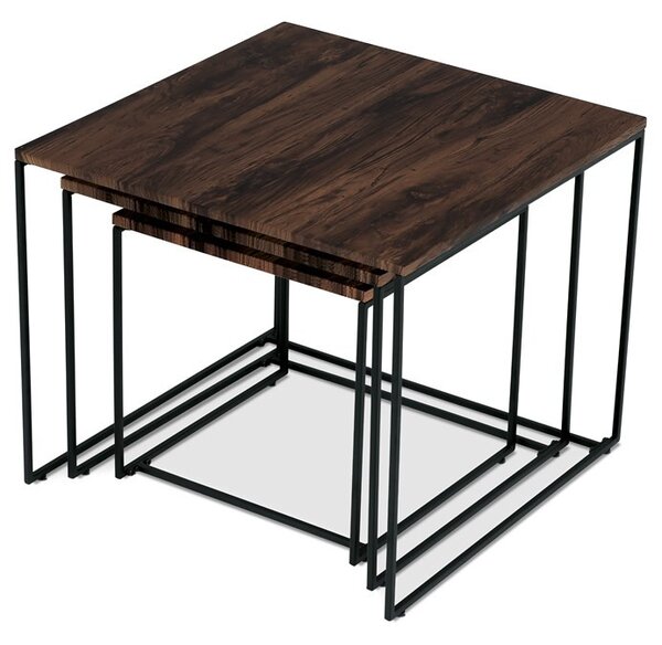 Dohányzóasztal 60 × 60 × 51 cm, MDF, dió AF-3008 WAL