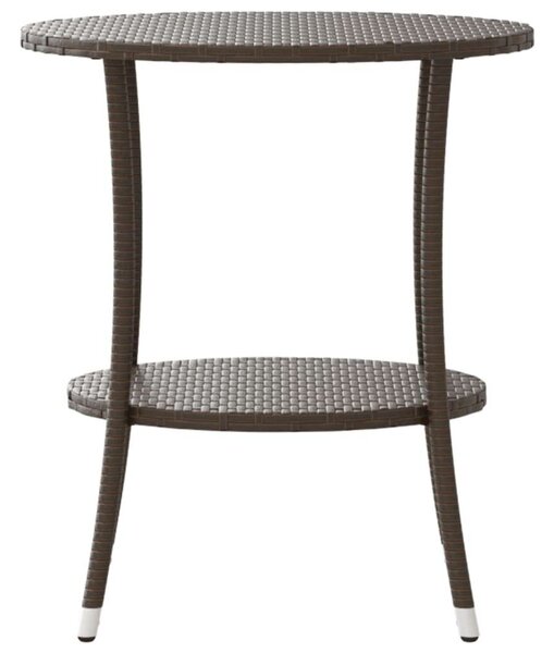 VidaXL Polyrattan Kerti Szett - 2 Szék + Asztal