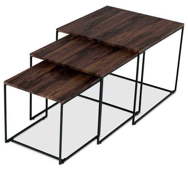 Dohányzóasztal 60 × 60 × 51 cm, MDF, dió AF-3008 WAL