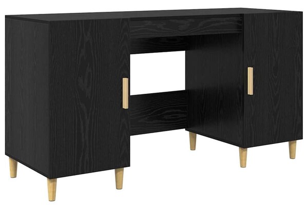 Asztal Fekete tölgy Szerelt Fa 140 x 50 x 75 cm