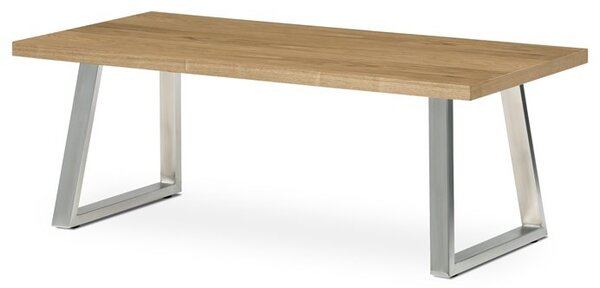 Dohányzóasztal 120 × 60 × 45 cm, furnér, tölgy CT-W1515 OAK