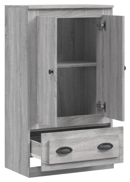 Szürke sonoma szerelt fa magasszekrény 60x35,5x103,5 cm