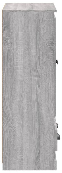 Szürke sonoma szerelt fa magasszekrény 60x35,5x103,5 cm