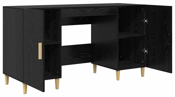 Asztal Fekete tölgy Szerelt Fa 140 x 50 x 75 cm