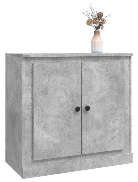 Betonszürke szerelt fa tálalószekrény 70x35,5x67,5 cm