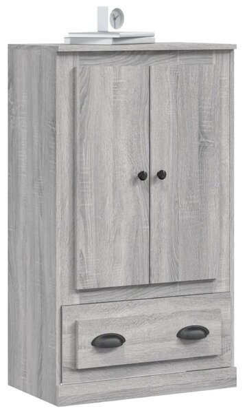 Szürke sonoma szerelt fa magasszekrény 60x35,5x103,5 cm