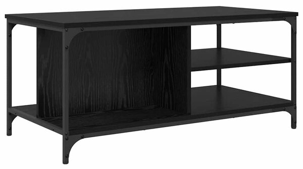 Dohányzóasztal Fekete tölgy 100 x 50 x 45 cm Faanyag