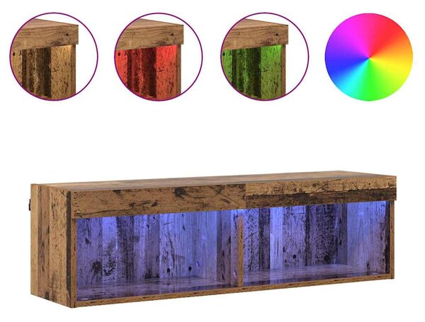 TV szekrény garnitúra Öreg fa 100 x 30 x 30 cm Faanyag