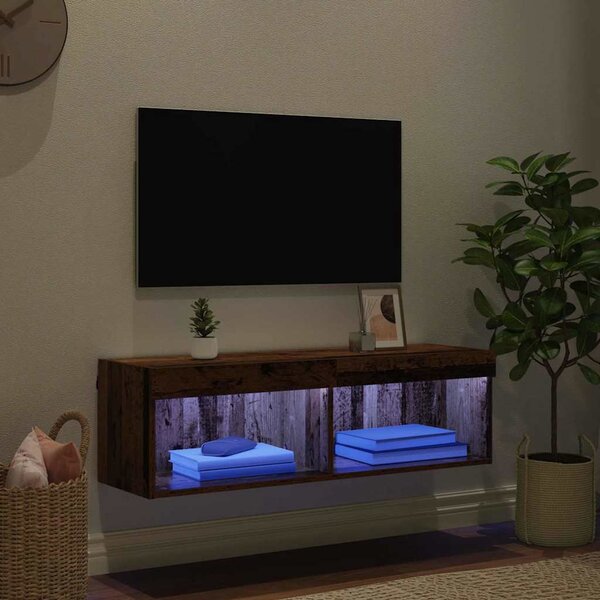 TV szekrény garnitúra Öreg fa 100 x 30 x 30 cm Faanyag