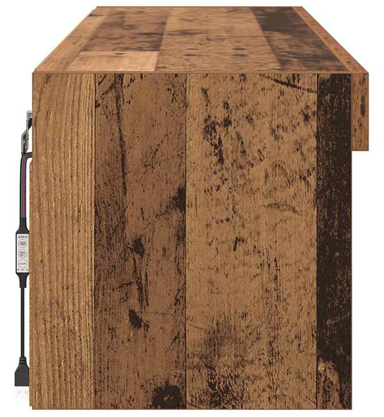 TV szekrény garnitúra Öreg fa 100 x 30 x 30 cm Faanyag