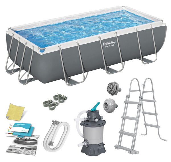 Bestway Keretes kerti medence 404 x 201 x 100 cm 10 az 1-ben 56442 Bestway
