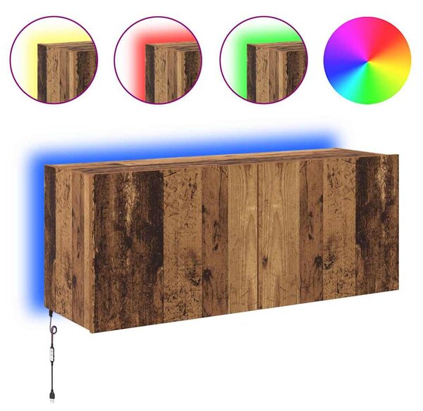 TV Fali Szekrény Öreg fa 100 x 35 x 41 cm Faanyag