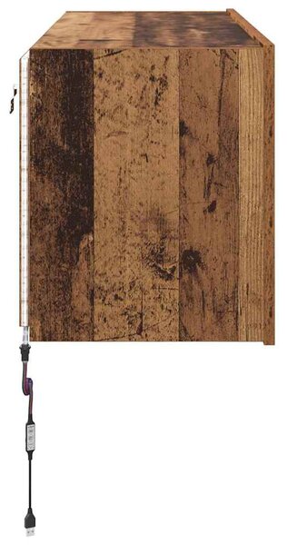 TV Fali Szekrény Öreg fa 100 x 35 x 41 cm Faanyag