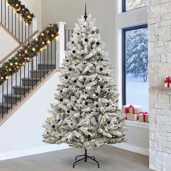Mű karácsonyfa 300 cm 300 LED Meleg fehér PVC és Acél