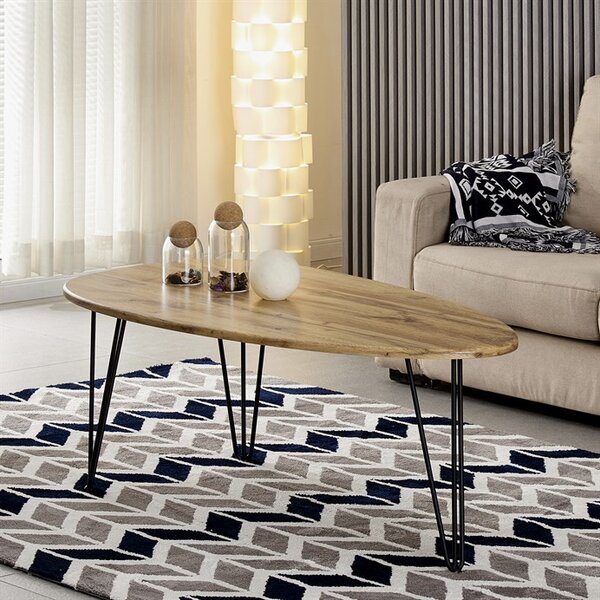 Dohányzóasztal 120 × 67 × 46 cm, MDF, vadtölgy AF-3014 OAK