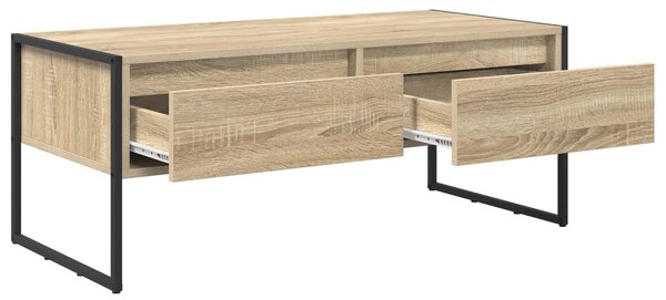 Dohányzóasztal fiókkal Sonoma 100 x 46 x 40 cm Faanyag