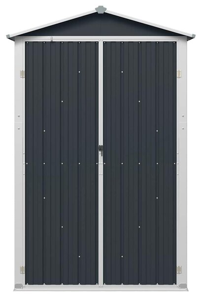 Antracitszürke horganyzott acél kerti fészer 116x45x175 cm