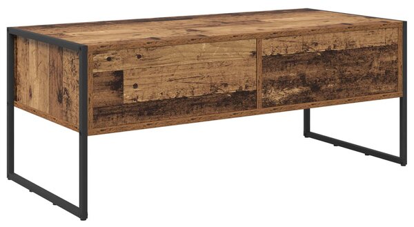 Dohányzóasztal fiókkal Öreg fa 100 x 46 x 40 cm Faanyag