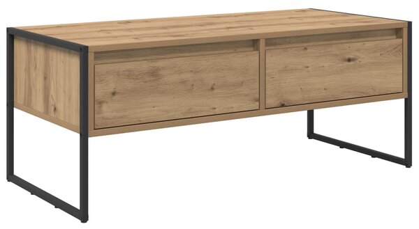 Dohányzóasztal fiókkal Művészi tölgy 100 x 46 x 40 cm Faanyag