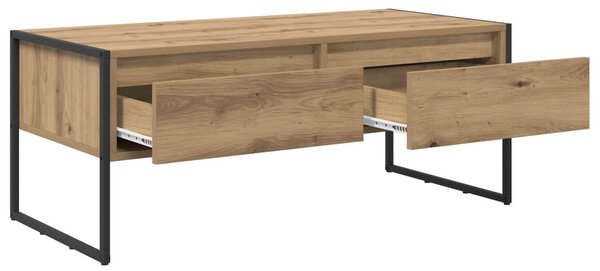 Dohányzóasztal fiókkal Művészi tölgy 100 x 46 x 40 cm Faanyag