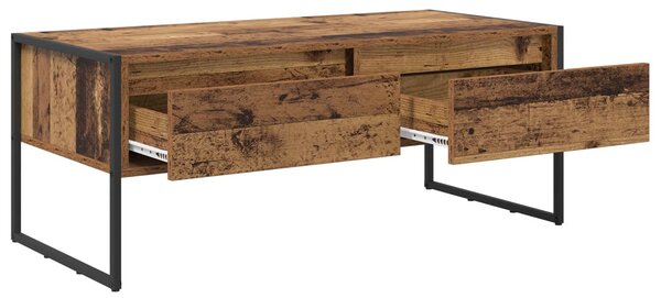 Dohányzóasztal fiókkal Öreg fa 100 x 46 x 40 cm Faanyag