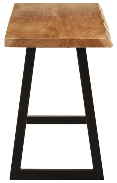 Tömör akácfa pad természetes éllel 105 cm