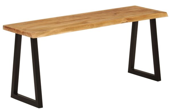 Tömör akácfa pad természetes éllel 105 cm