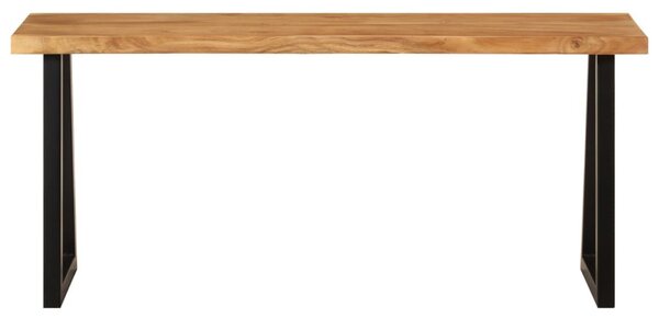 Tömör akácfa pad természetes éllel 105 cm