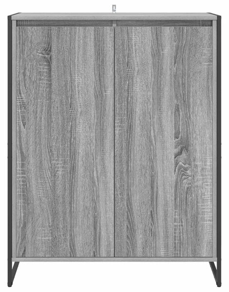 Cipőszekrény tárolóval Szürke Sonoma 79 x 36 x 100 cm Faanyag