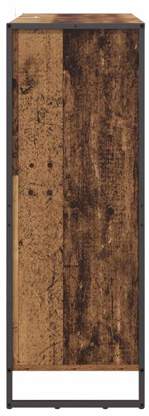 Cipőszekrény tárolóval ajtóval Öreg fa 79 x 36 x 100 cm Faanyag