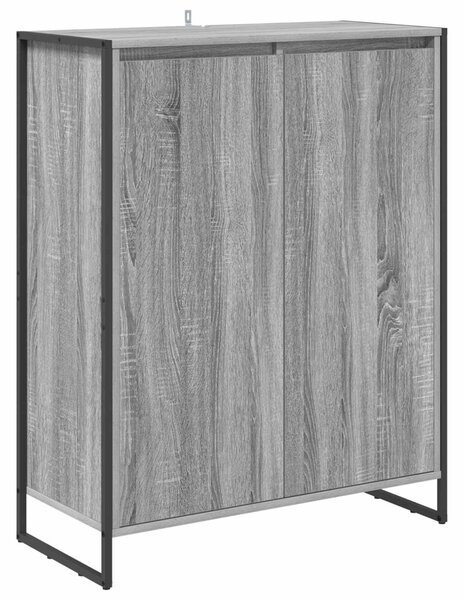 Cipőszekrény tárolóval Szürke Sonoma 79 x 36 x 100 cm Faanyag