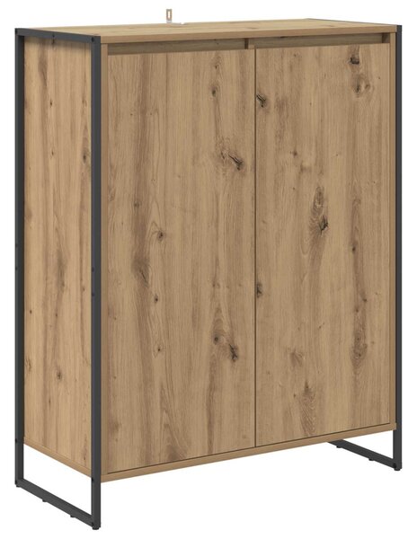 Cipőszekrény tárolóval Művészi tölgy 79 x 36 x 100 cm Faanyag