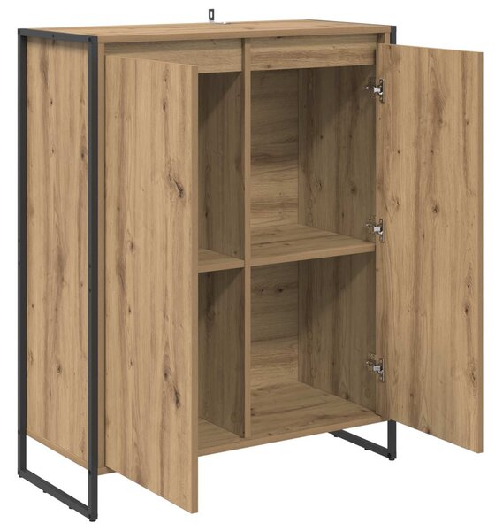 Cipőszekrény tárolóval Művészi tölgy 79 x 36 x 100 cm Faanyag