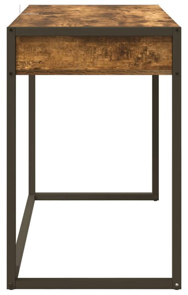 Asztal tárolóval Füstös tölgy 100 x 50 x 75 cm Faanyag