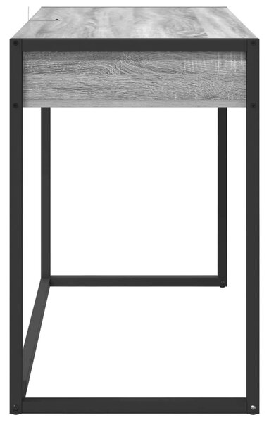 Asztal tárolóval Szürke Sonoma 100 x 50 x 75 cm Faanyag