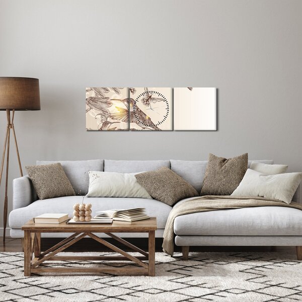 Kép - Kolibri (órával) (90x30 cm)