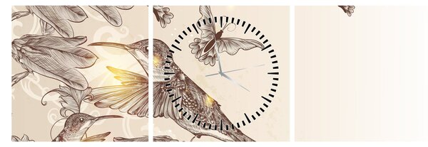 Kép - Kolibri (órával) (90x30 cm)